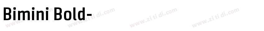 Bimini Bold字体转换